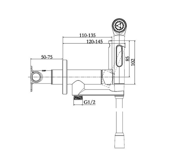 гигиенический набор JACOB DELAFON ELATE